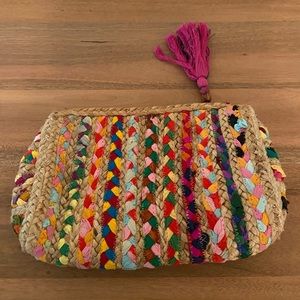 Francesca’s Multi-Colored Woven Clutch